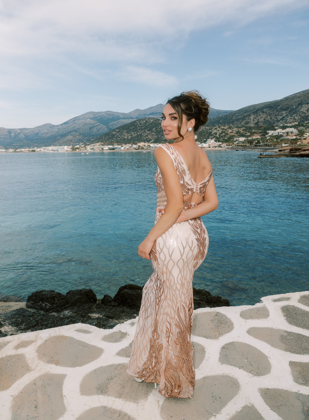 Carla - Μάξι Φόρεμα με Παγιέτες και Glam Λάμψη - 3